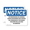 Signmission No Trespassing Or Loitering Except On Business OSHA Notice Sign, Vinyl Decal, 5in W x 3.5in L, 2PK OS-2PACK-NS-D-35-L-14953 - alternate 1